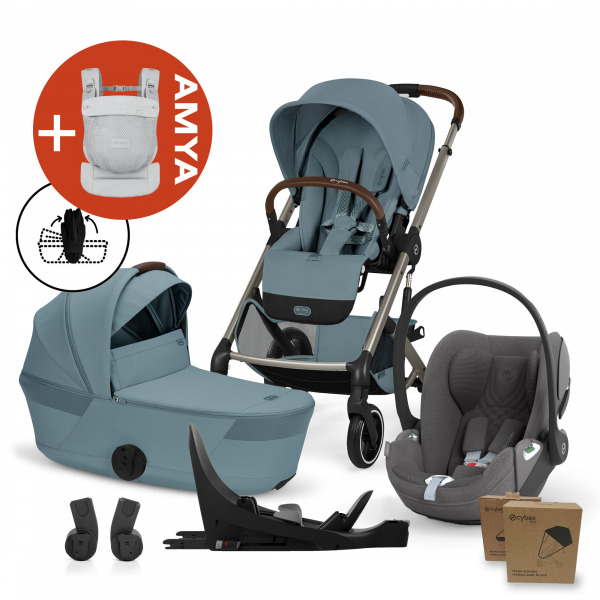 CYBEX Gold Balios 2026 4in1 �sszecsukhat� m�zessel All Weather + AMYA - Stormy Blue / Mirage Grey